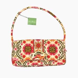 NWT Vera Bradley Women's Bag Floral Quilted Baguette Y2K Garden Dopamine Print
